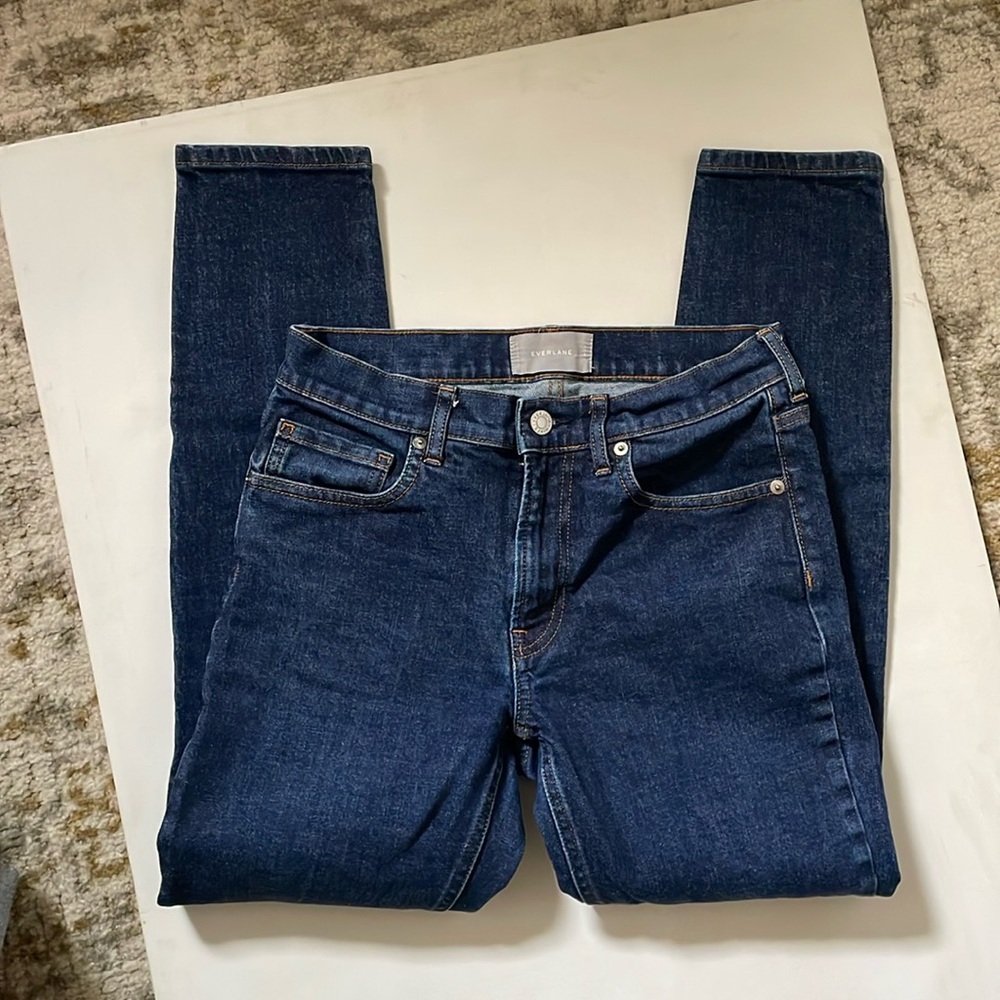 Everlane Blue Denim Mid Rise Jeans 28 Regular